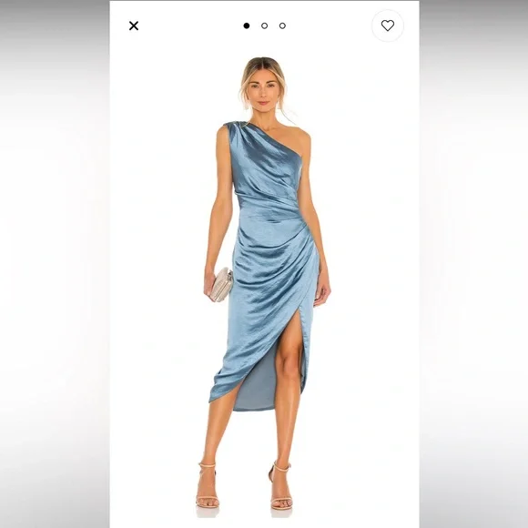 white christmas dresses Amanda Uprichard X Revolve Wolfe Strapless Crimson Red Gown main image 0